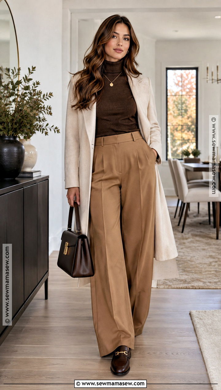 Thanksgiving Monochrome Brown Outfit - 25 Simple Thanksgiving Outfits