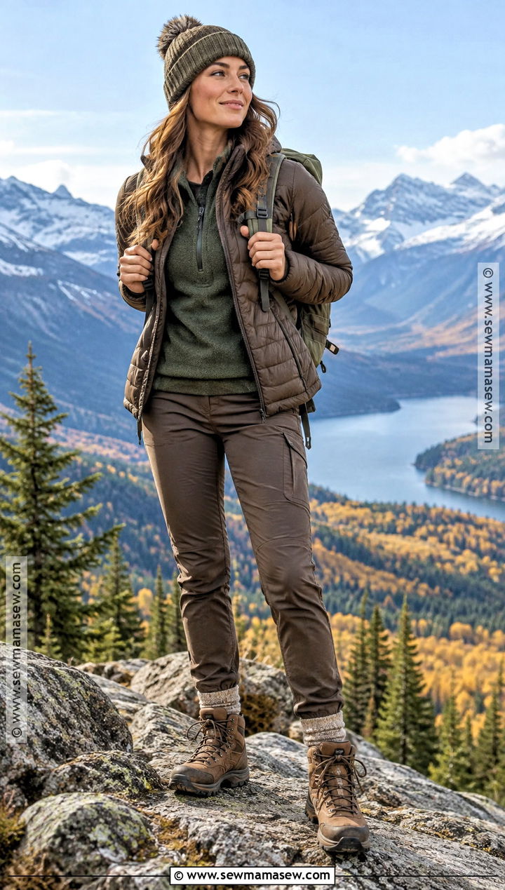 Thanksgiving Mountain Outfit With Quilted Jacket - 15 Thanksgiving Vacation Outfits