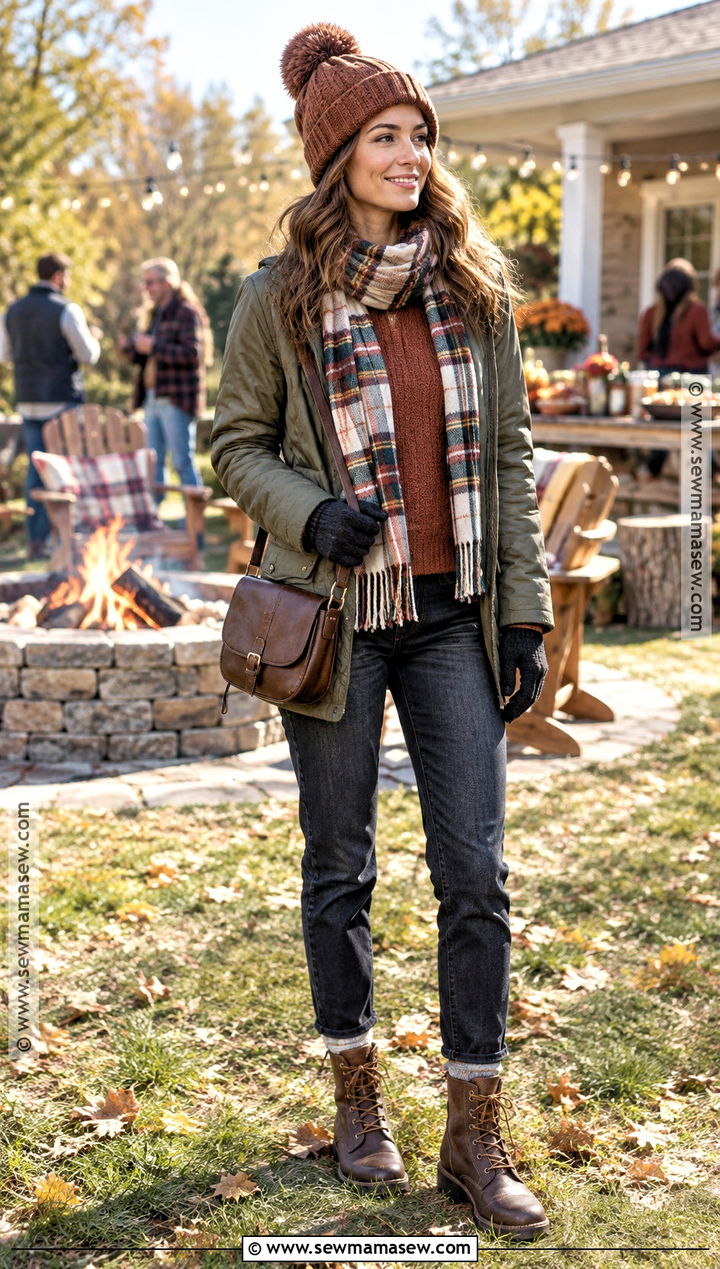 Thanksgiving Outdoor Bonfire Party Outfit - 15 Thanksgiving Theme Party Outfit Ideas