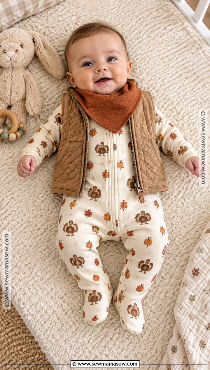 Thanksgiving Sleep And Play Outfit - 15 3 month thanksgiving outfit ideas