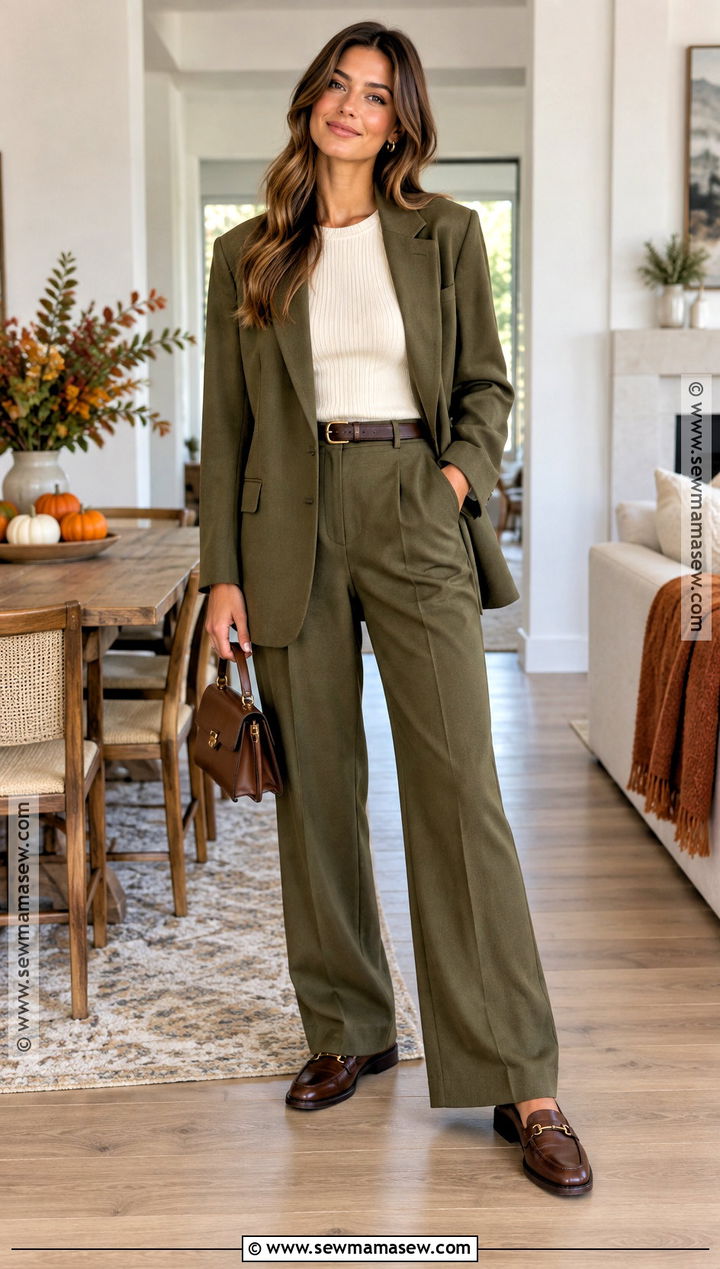 Thanksgiving T Shirt And Relaxed Suit Outfit - 25 cozy thanksgiving outfit ideas