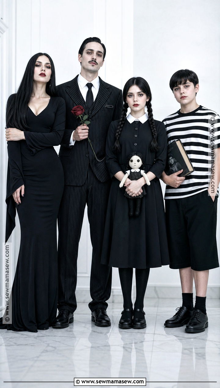 The Addams Family Double Date Costume - 30 double date halloween costumes