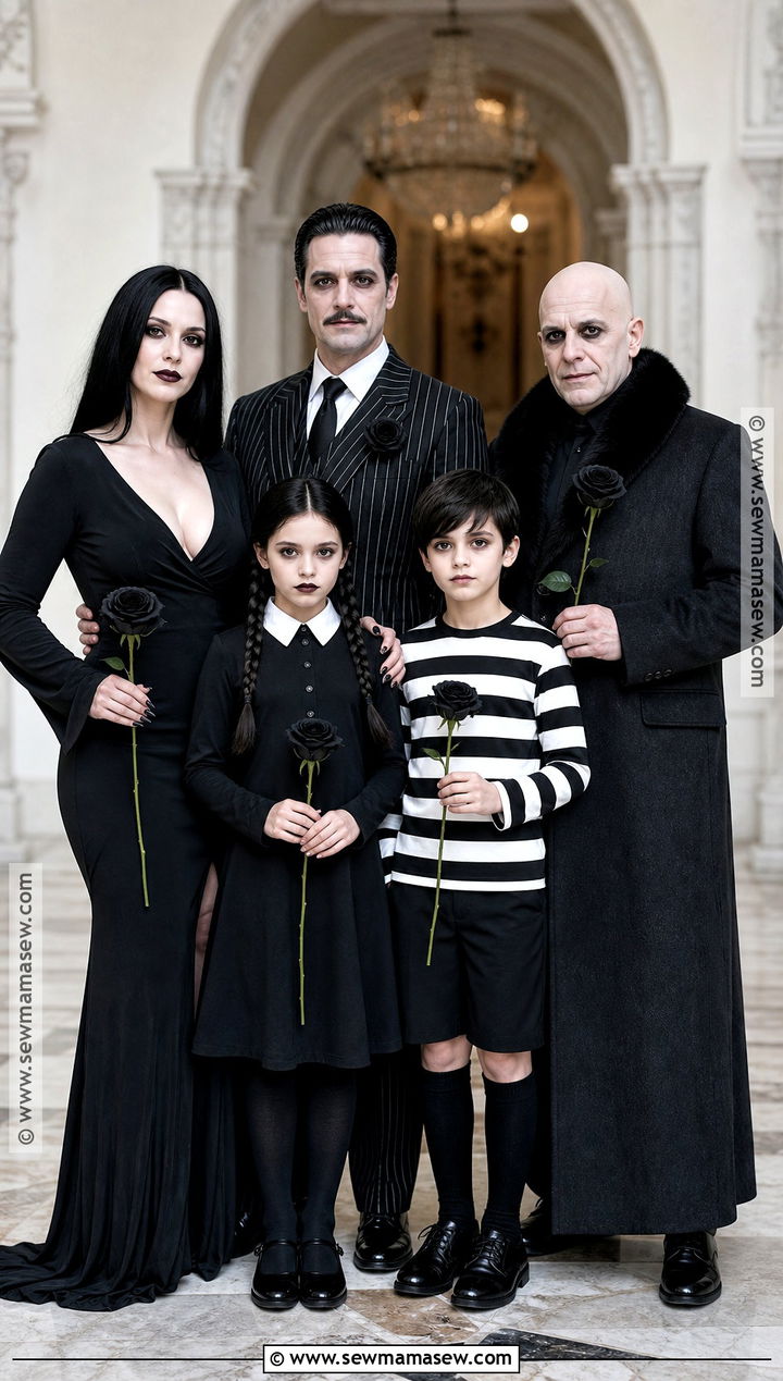 The Addams Family Group Costume - 35 5 people halloween costumes