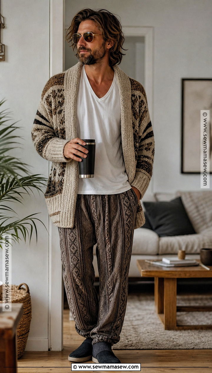 The Dude Cardigan Costume - 35 iconic movie characters costumes