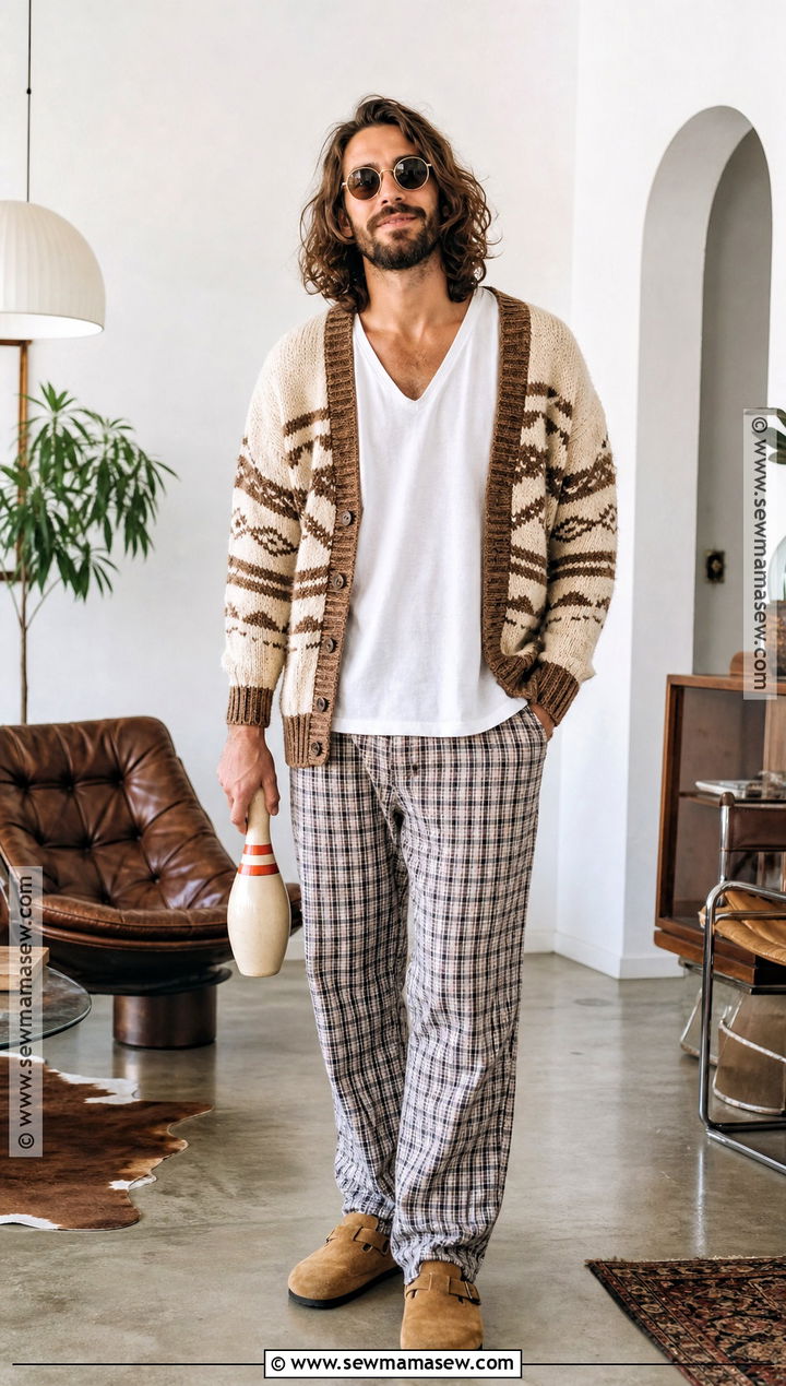 The Dude Costume With Cardigan - 35 Halloween Costume Ideas for Men