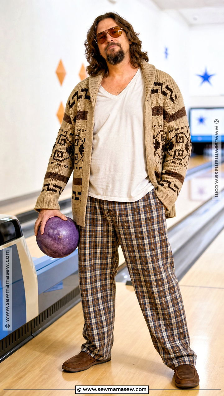 The Dude Costume With Cardigan - 30 easy men halloween costumes for guys