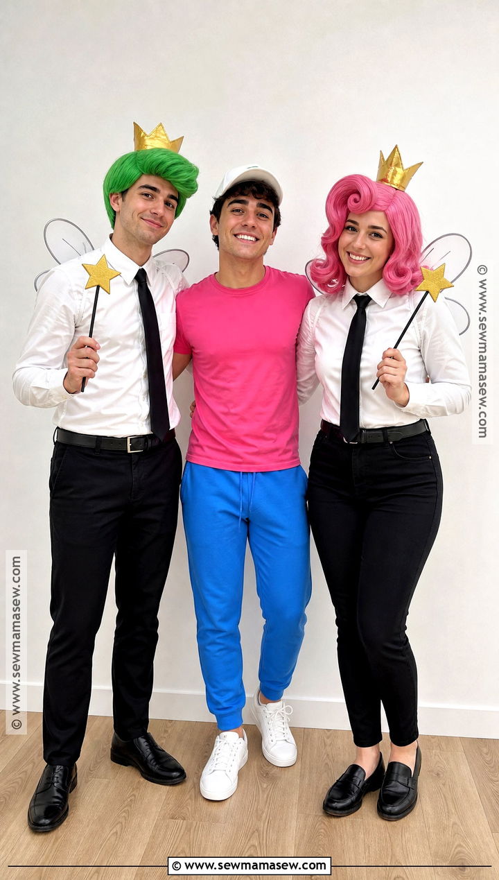 The Fairly OddParents Trio Costume - 30 costume ideas for 3 for friends