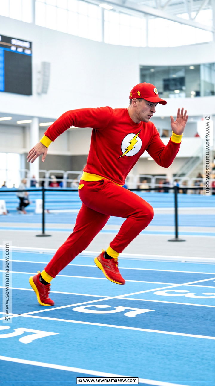 The Flash Costume With Red Tracksuit - 30 Easy Superhero Costumes