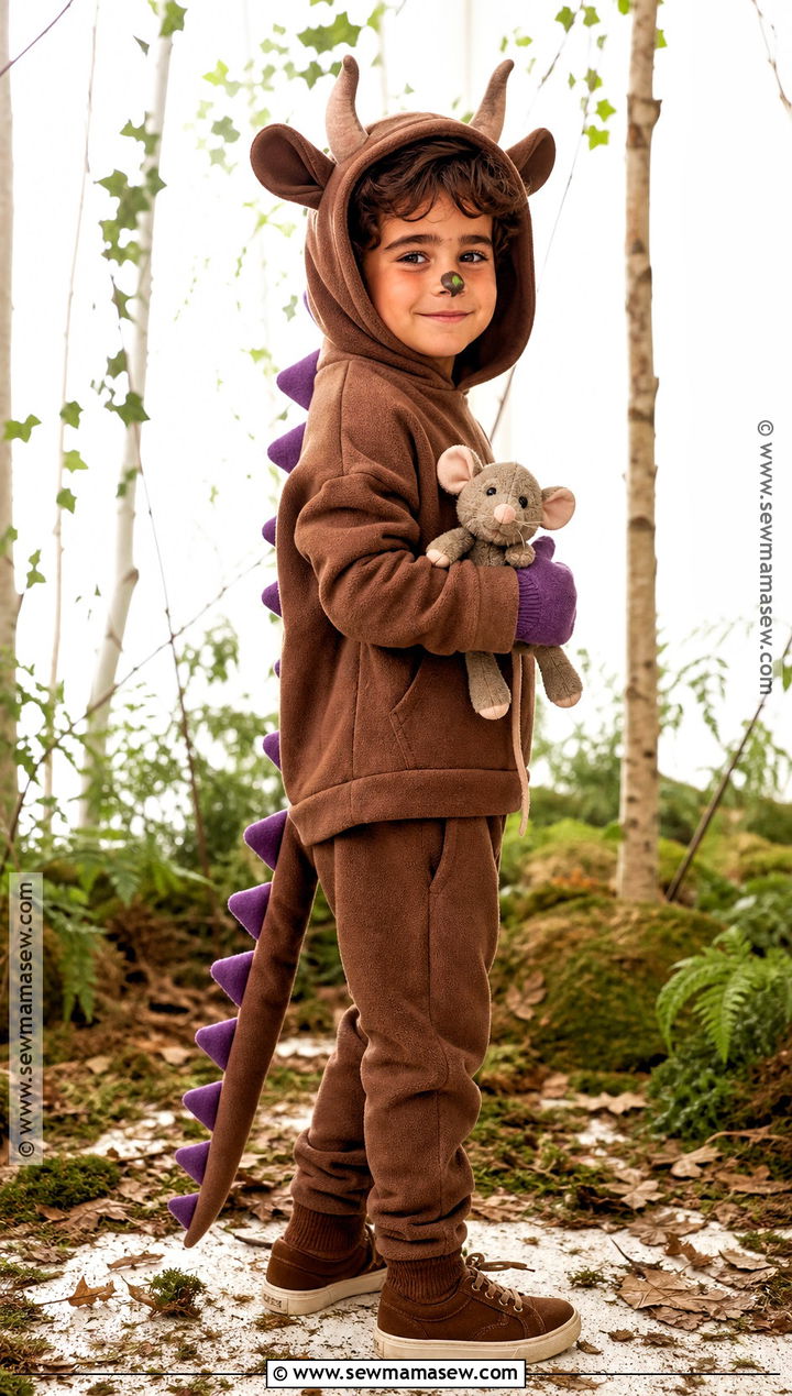The Gruffalo Costume With Purple Prickles - 30 world book day costumes for boys