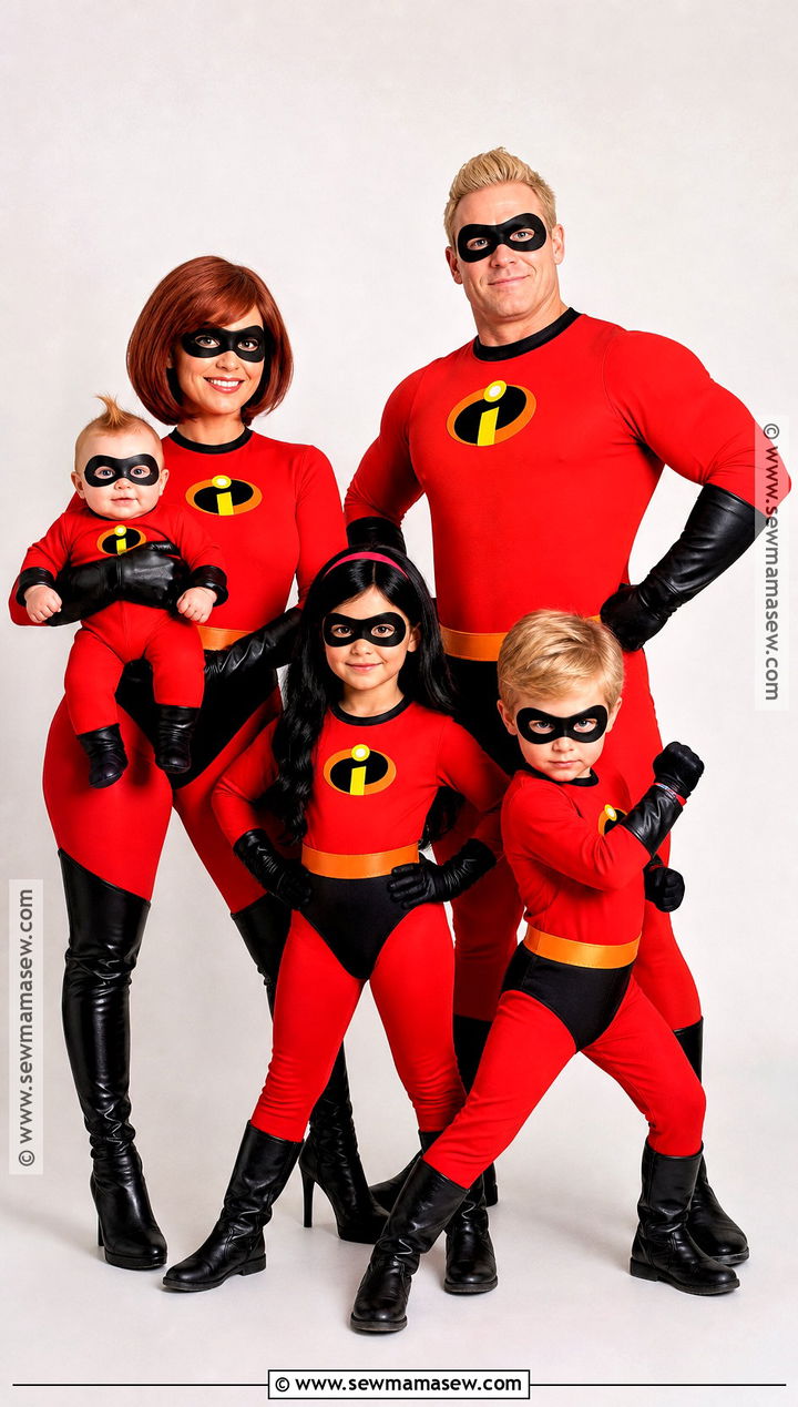 The Incredibles Family Costume - 30 family costumes for 5 halloween
