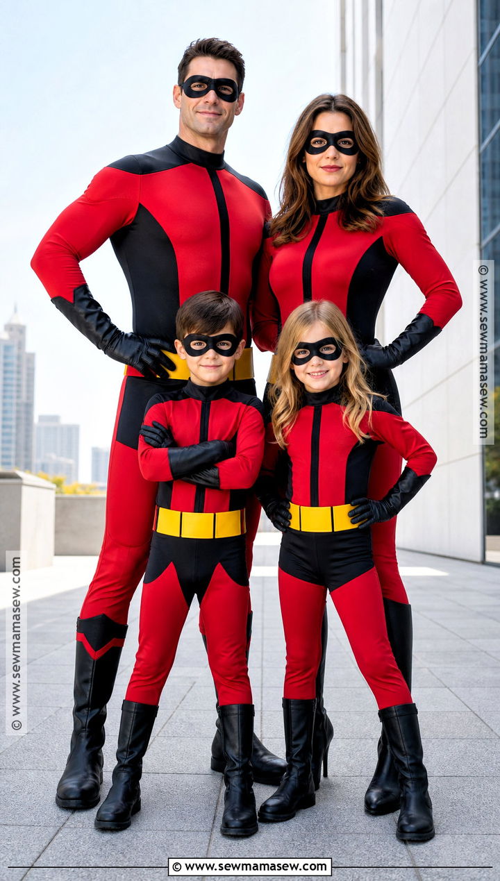 The Incredibles Family Costume - 35 family costumes for four