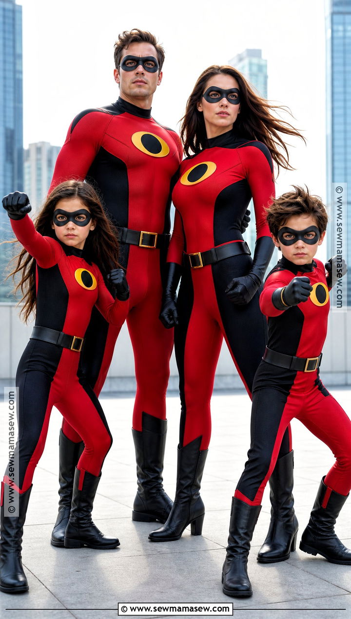 The Incredibles Family Costume - 35 family of four halloween costumes
