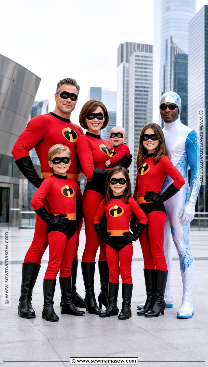 The Incredibles Family Costume For Six - 30 family of 6 halloween costumes