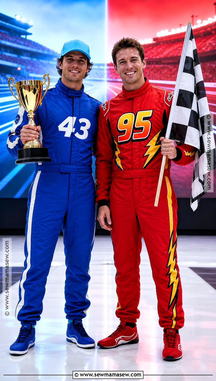 The King And Lightning McQueen Costume - 30 cars couple costume ideas
