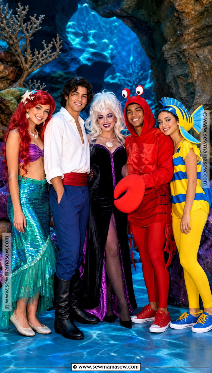 The Little Mermaid Disney Group Costume - 30 disney group costumes