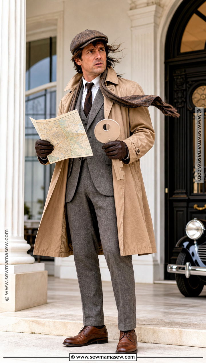 The Motorist Raincoat Costume - 30 clue character costumes