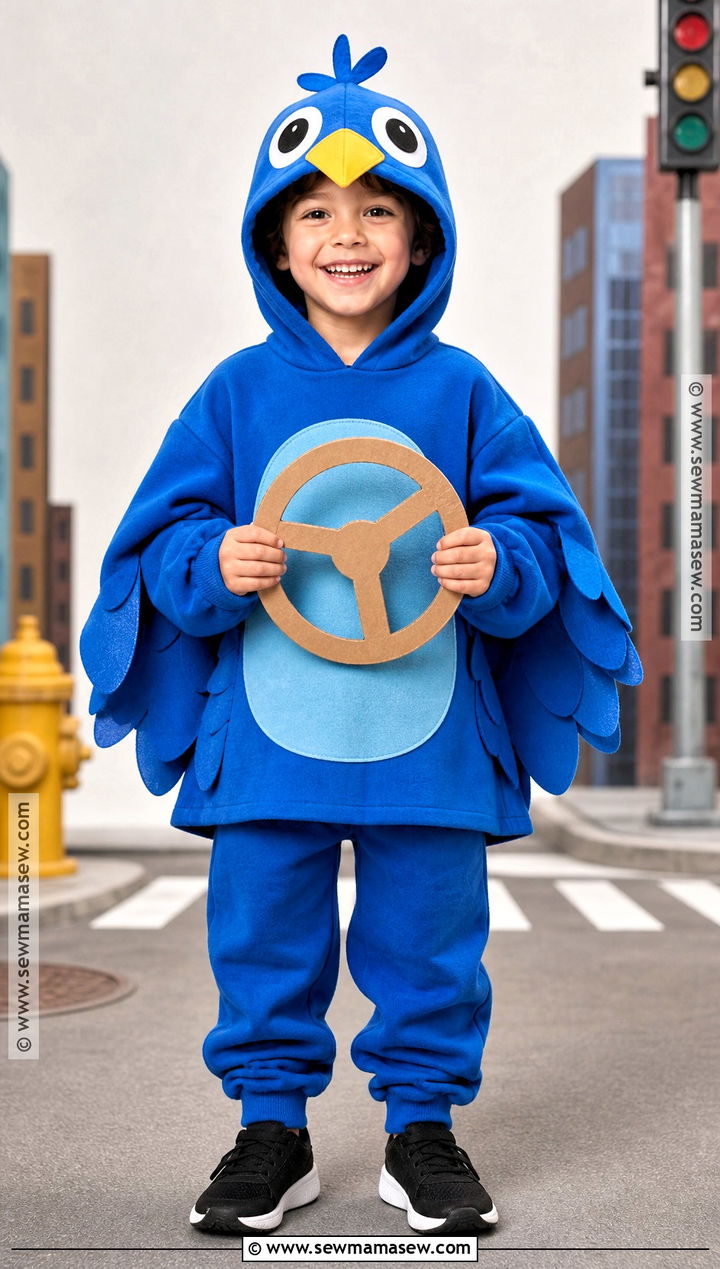 The Pigeon Costume With Blue Hoodie - 30 easy book character costumes for kids