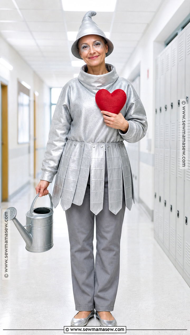 The Tin Man Costume With Silver Clothes - 40 world book day costumes for teachers