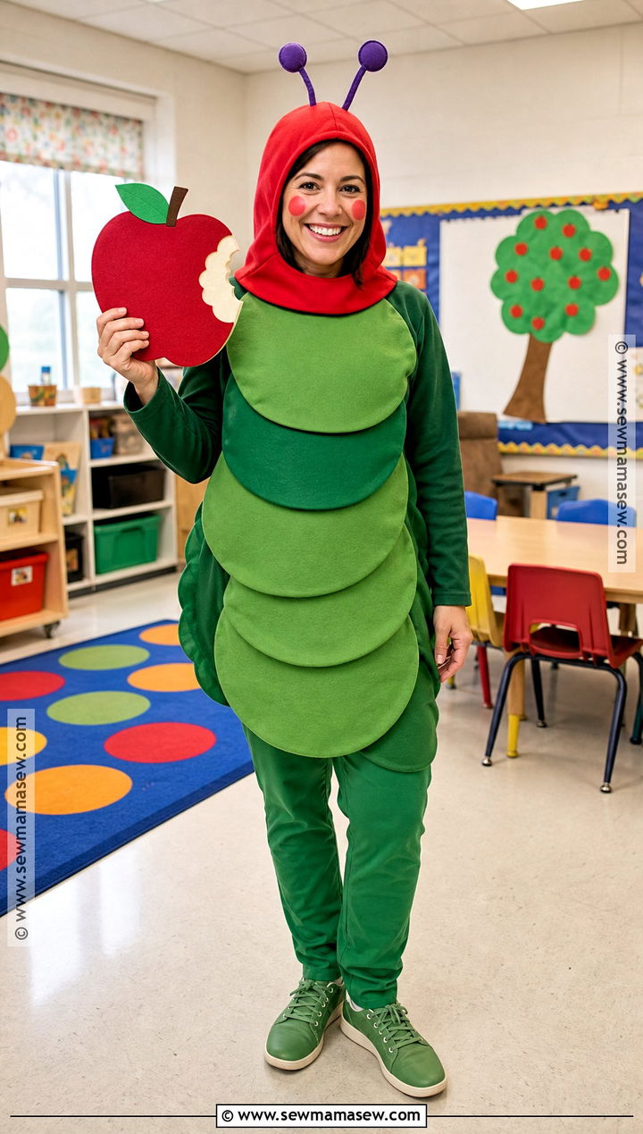 The Very Hungry Caterpillar Costume - 30 preschool teacher halloween costumes