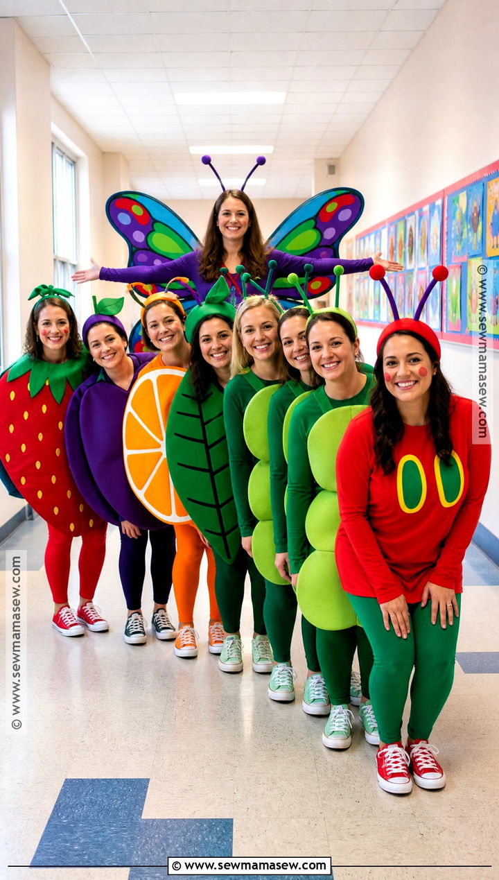 The Very Hungry Caterpillar Teacher Group Costume - 35 teacher halloween costumes group