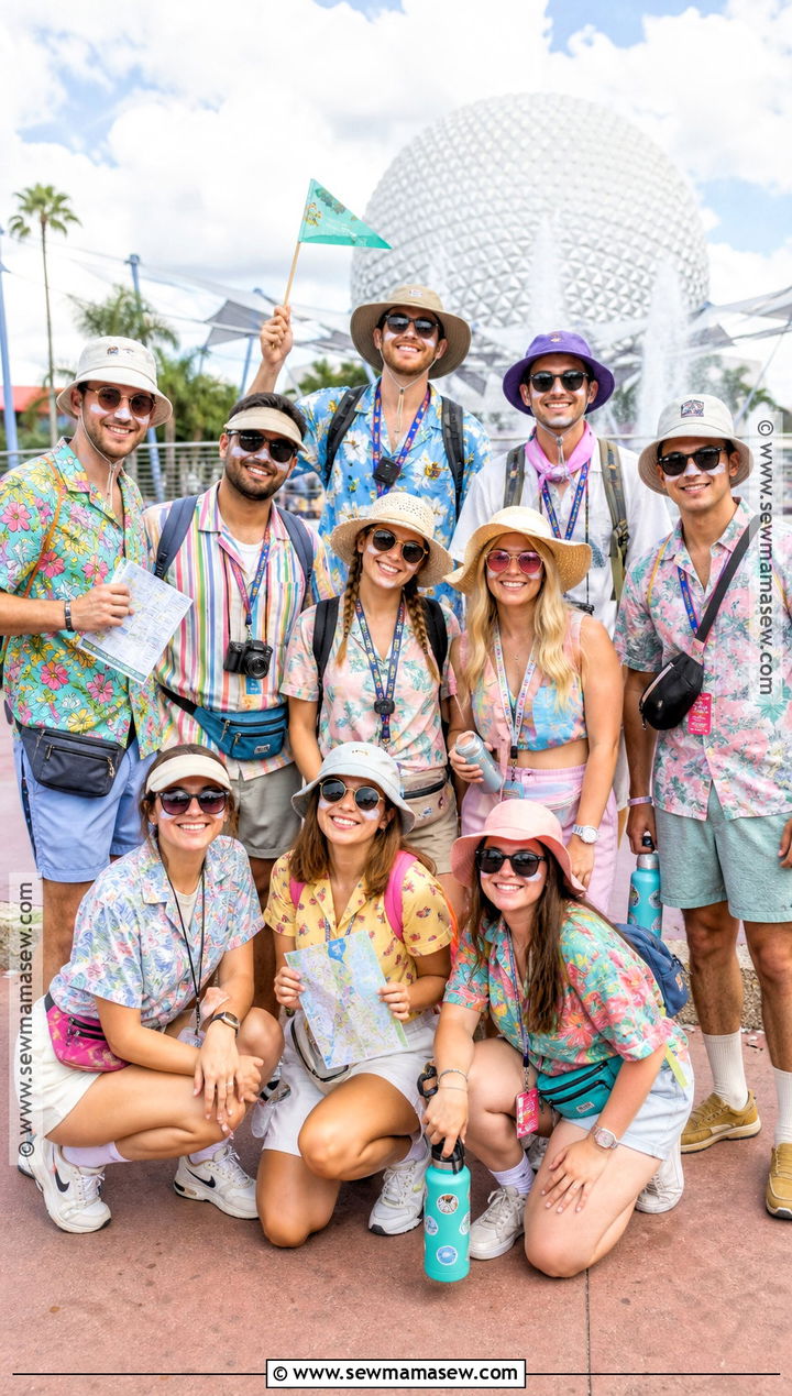 Theme Park Tourist Group Halloween Costume - 30 group halloween costumes for 10 people