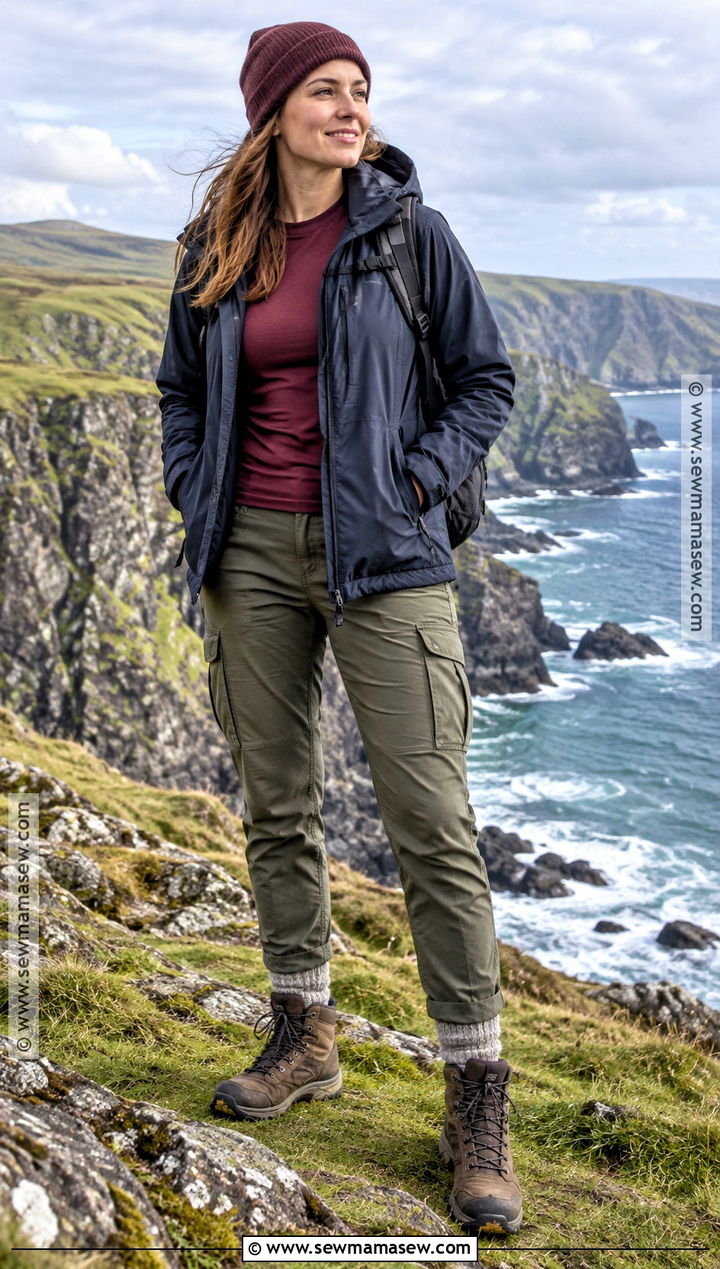 Thermal Top And Cargo Pants Ireland Outfit - 15 Ireland Travel Outfits October