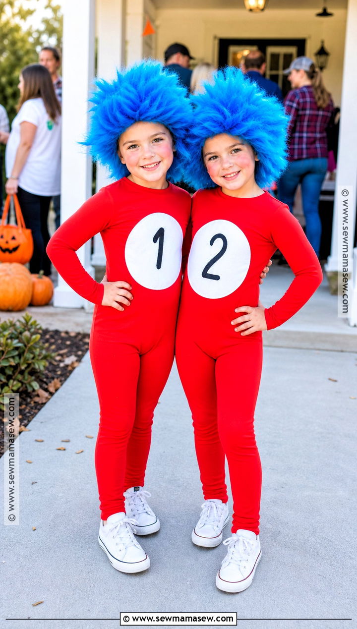Thing 1 And Thing 2 Twin Costume - 35 twin costumes