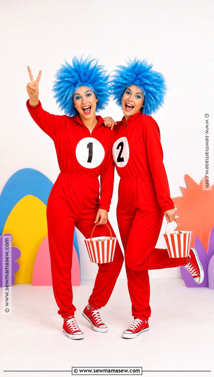 Thing One And Thing Two Costume - 50 matching halloween costumes