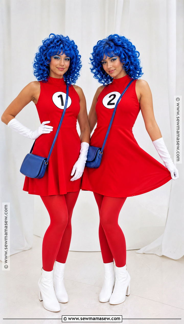Thing One And Thing Two Dress Costume - 40 thing one and thing two costumes