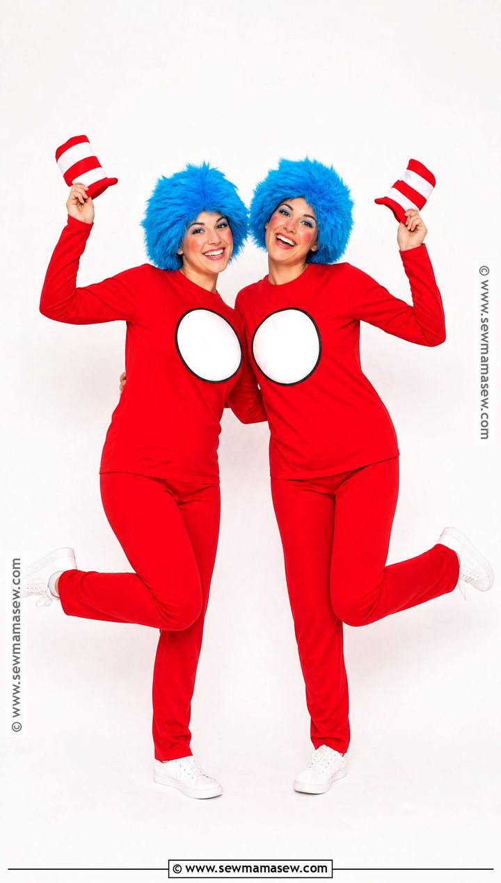Thing One And Thing Two Friend Costume - 30 friend costume ideas two