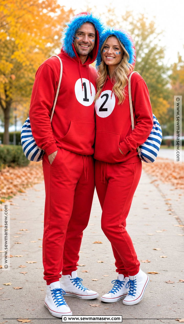 Thing One And Thing Two Hoodie Costume - 40 thing one and thing two costumes