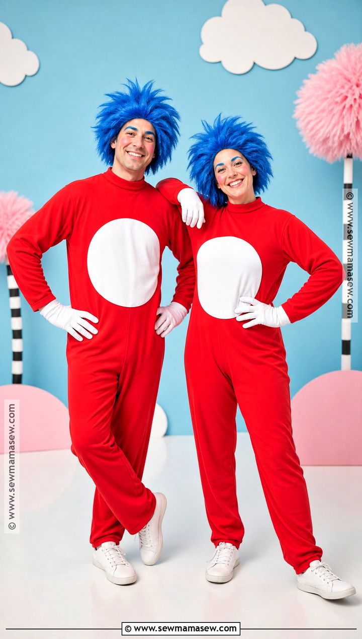 Thing One And Thing Two Matching Costumes - 45 matching costumes