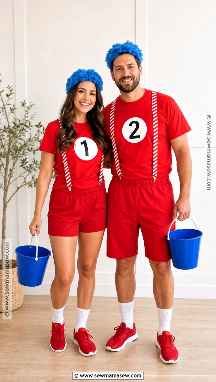 Thing One And Thing Two Shorts Costume - 40 thing one and thing two costumes