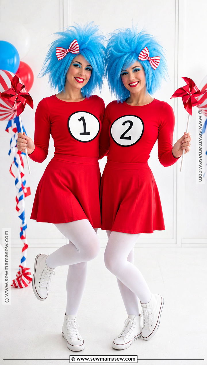 Thing One And Thing Two Skirt Costume - 40 thing one and thing two costumes