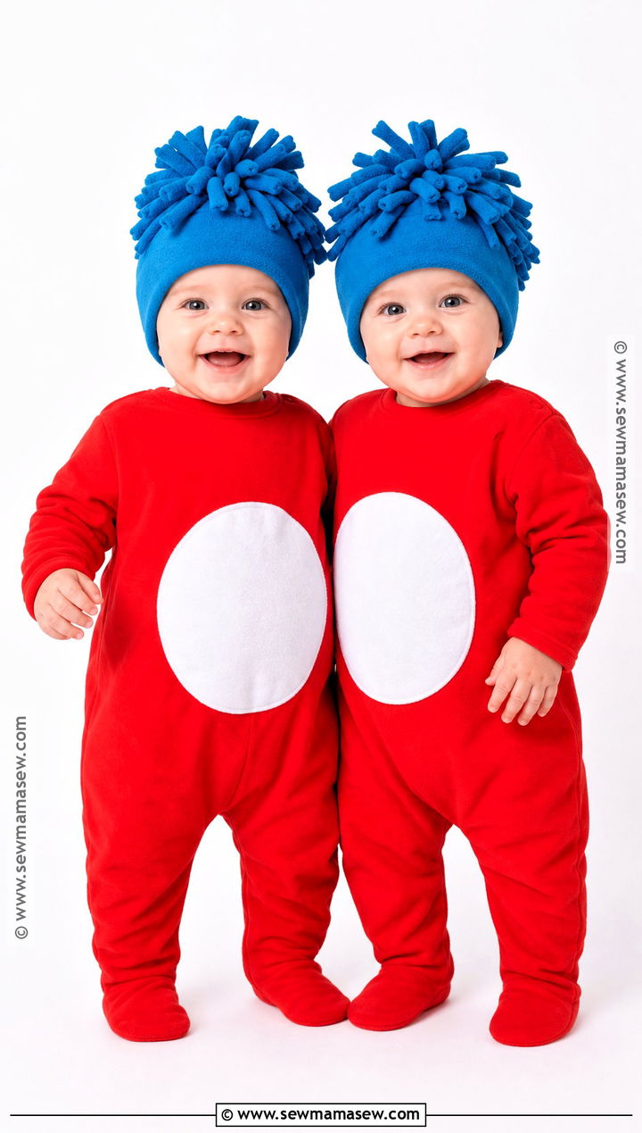 Thing One And Thing Two Twin Baby Costume - 30 twin halloween costumes for babies