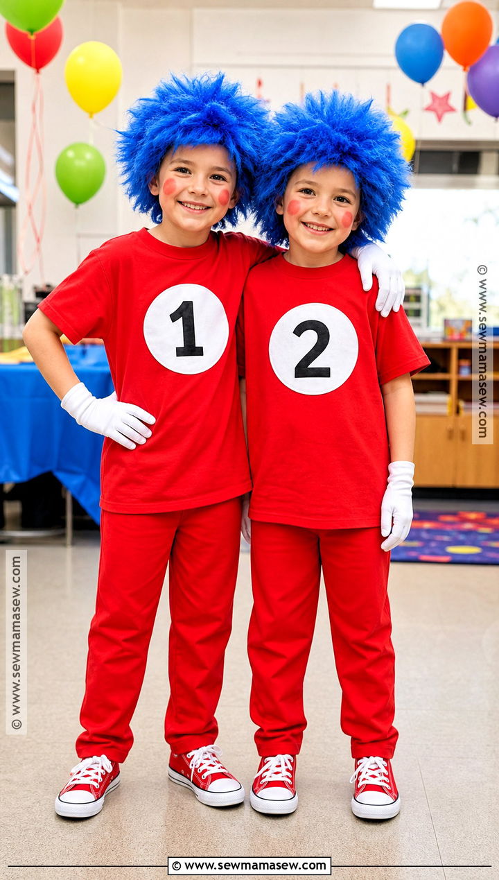 Thing One And Thing Two Twin Costume - 30 twin dress up ideas