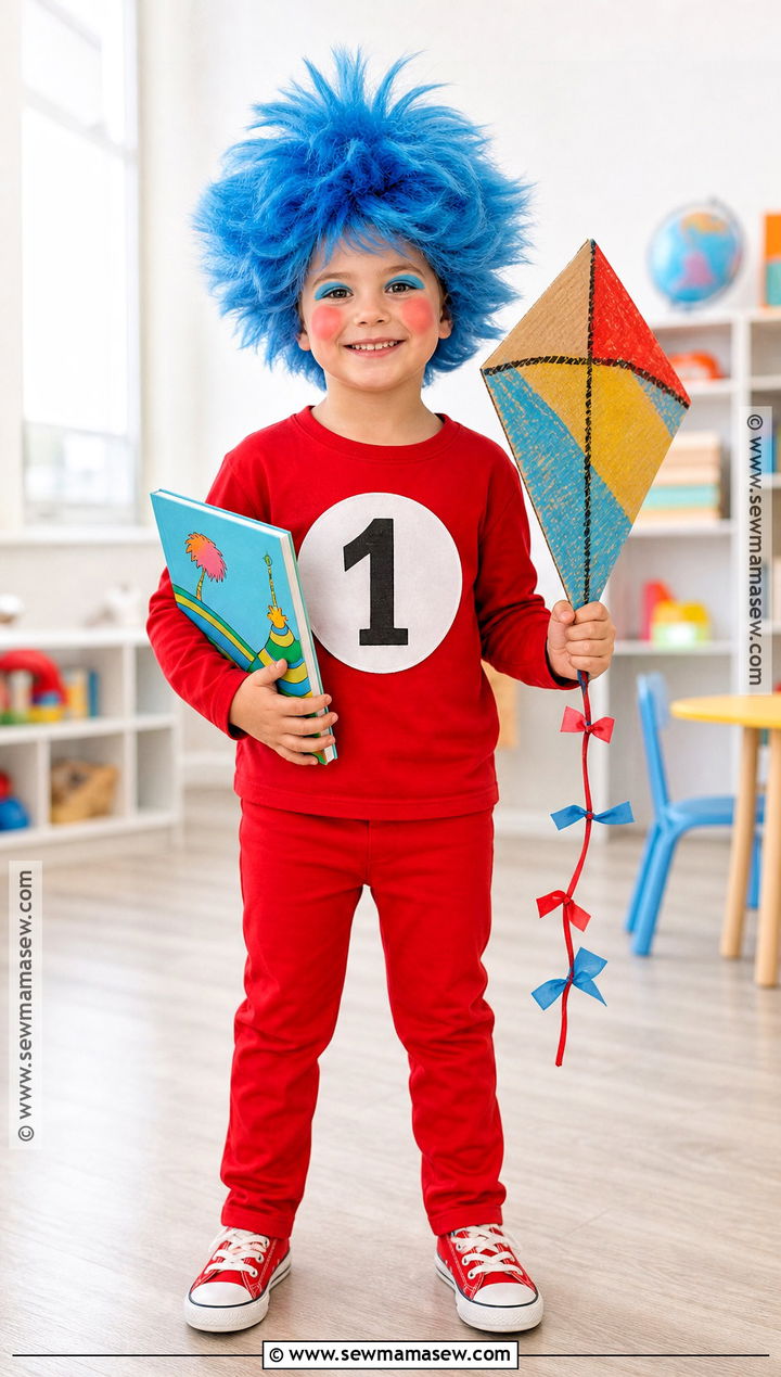 Thing One Costume - 40 book characters dress up ideas
