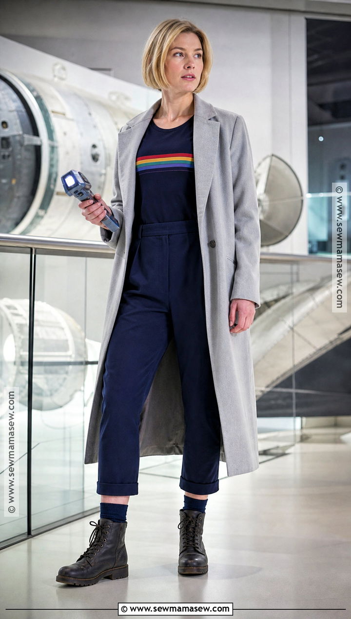 Thirteenth Doctor Costume With Long Coat - 30 tv show halloween costumes