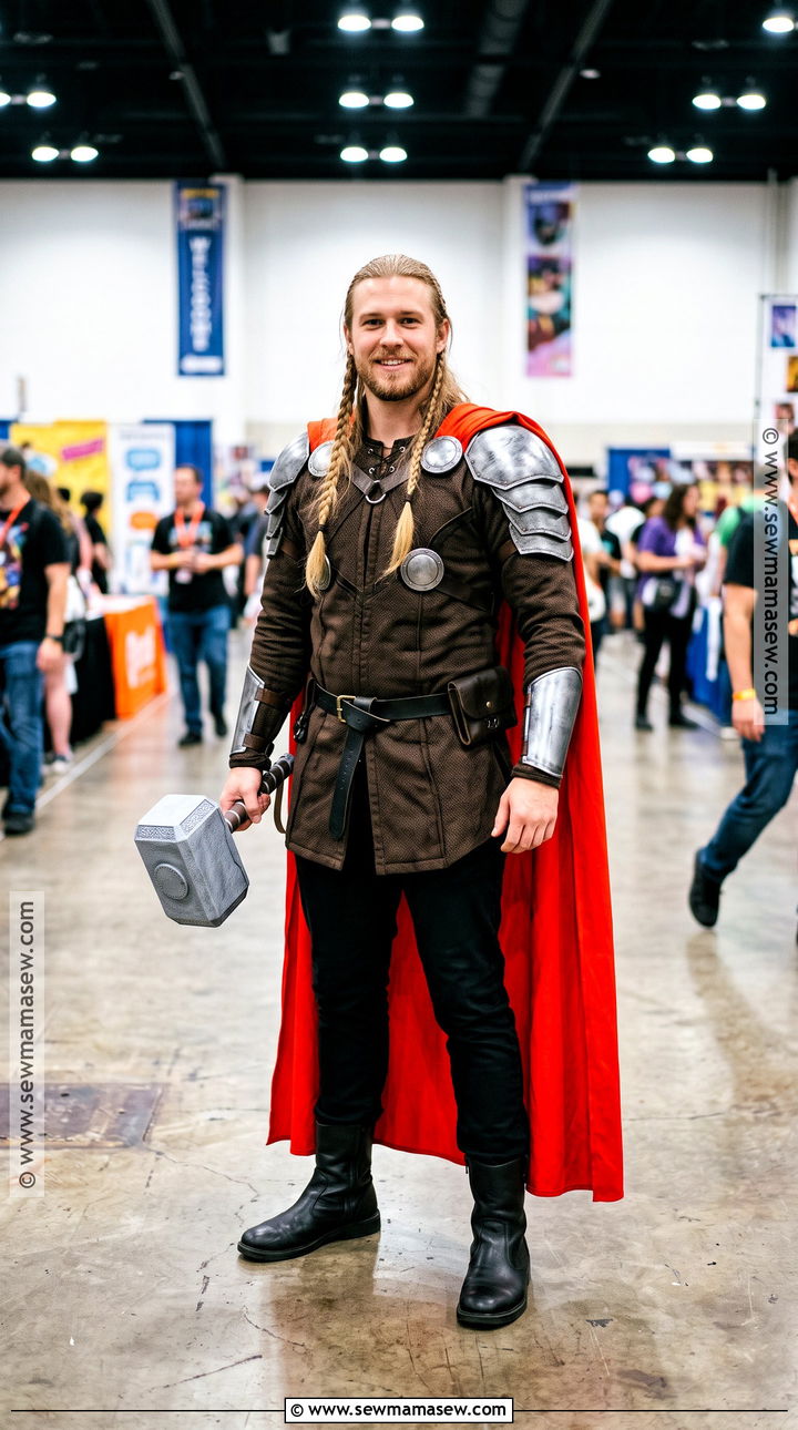 Thor Costume With Red Cape - 40 superhero costume ideas
