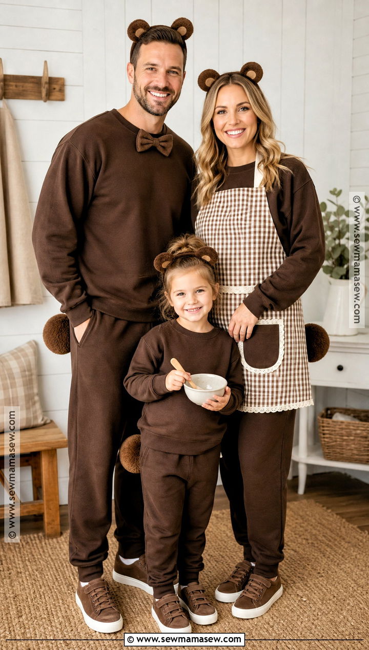 Three Bears Family Costume - 35 halloween family costumes for 3