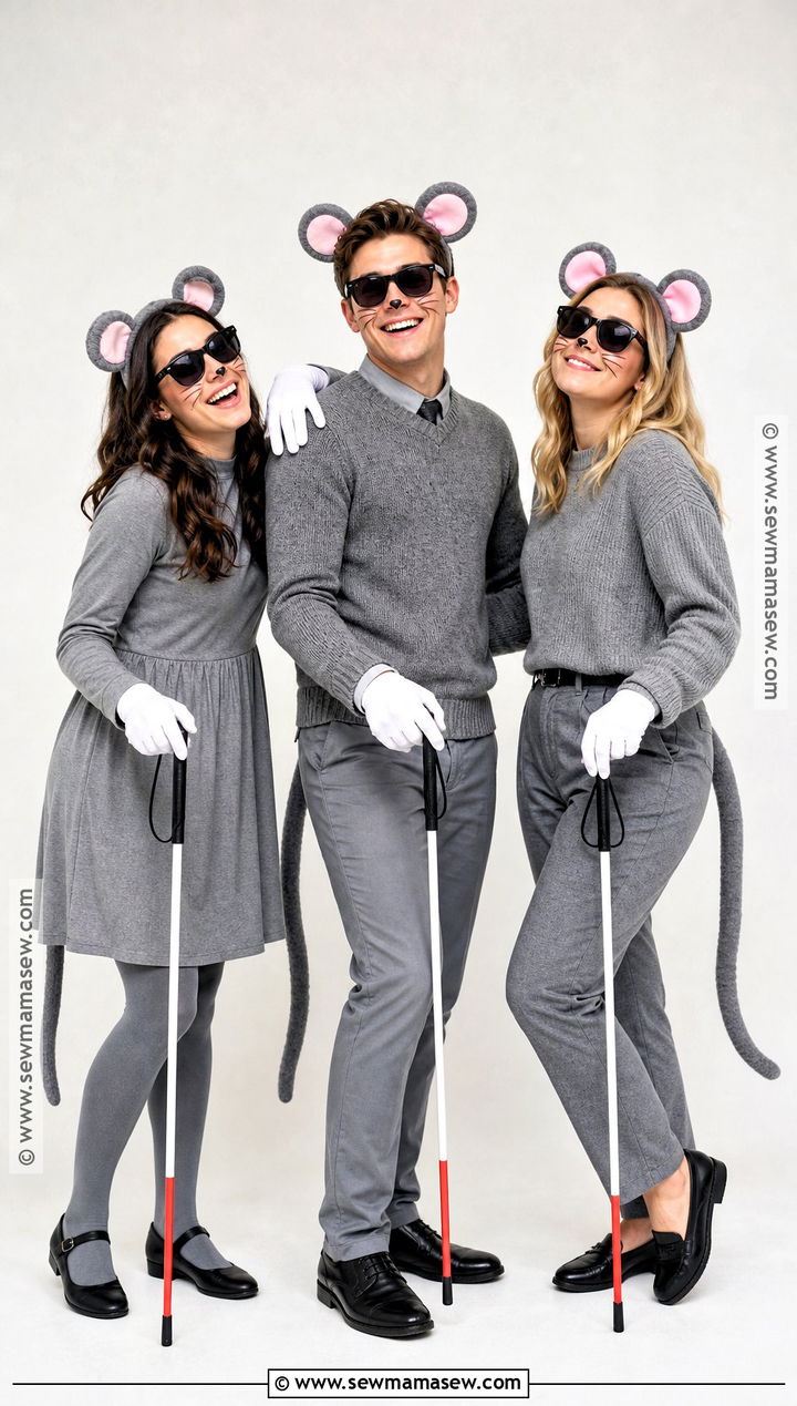 Three Blind Mice Costume - 30 costume ideas for 3 for friends