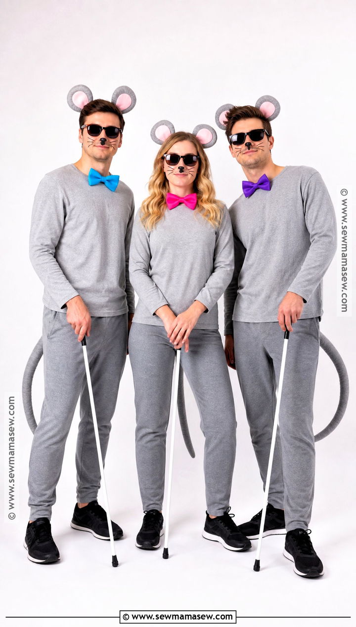 Three Blind Mice Costumes - 30 triplet halloween costumes