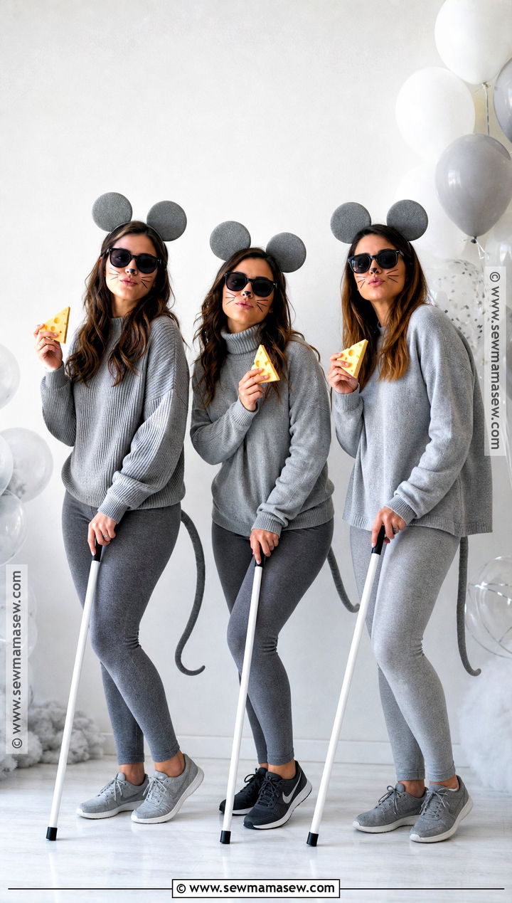 Three Blind Mice Group Costume - 35 mouse halloween costumes
