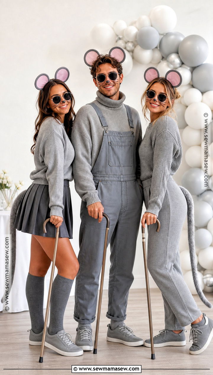 Three Blind Mice Halloween Outfit - 30 3 Ppl Halloween Outfits