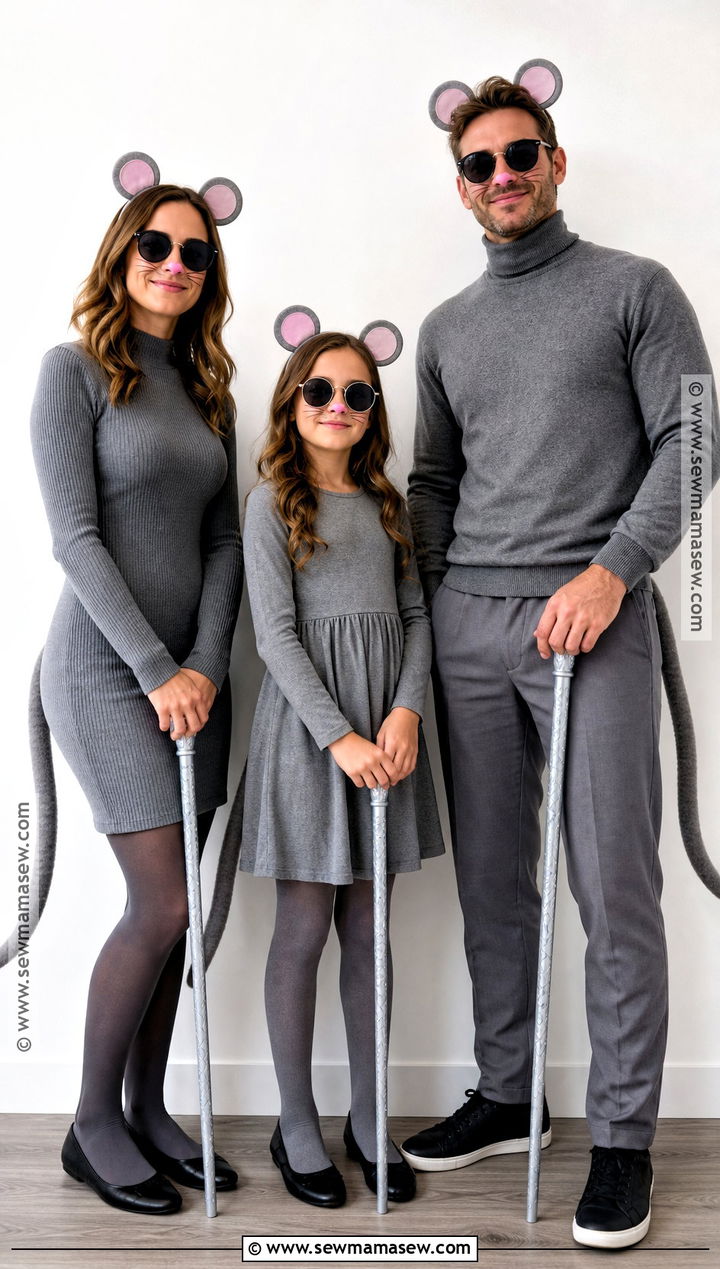 Three Blind Mice Trio Costume - 40 3 people halloween costumes