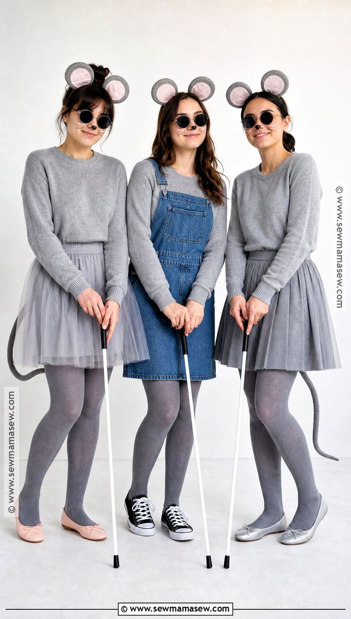 Three Blind Mice Trio Costume - 30 trio halloween costumes cute