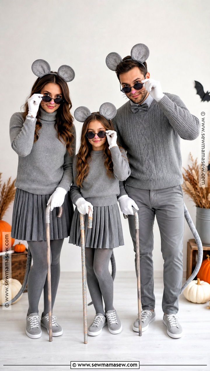 Three Blind Mice Trio Costume - 30 3 person halloween costume ideas
