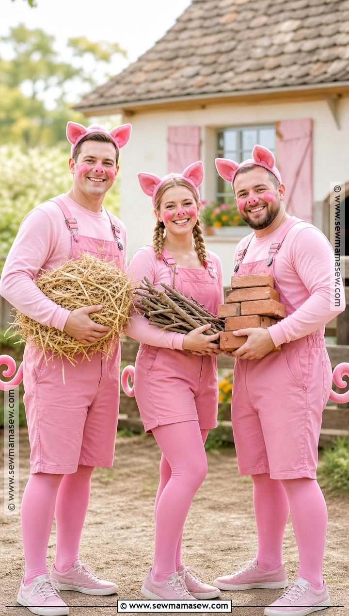 Three Little Pigs Trio Costume - 35 Trio Outfits Halloween