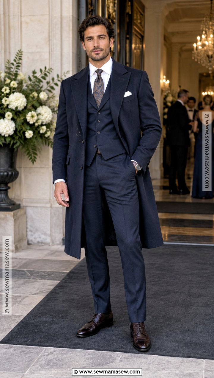 Three Piece Suit Fall Wedding Guest Outfit - 15 male wedding guest outfit fall ideas