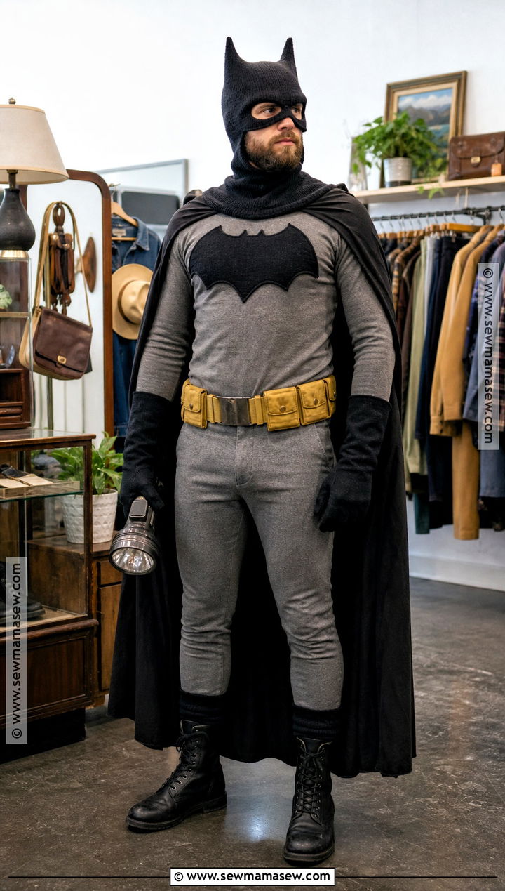 Thrift Store Batman Costume - 50 batman costume ideas